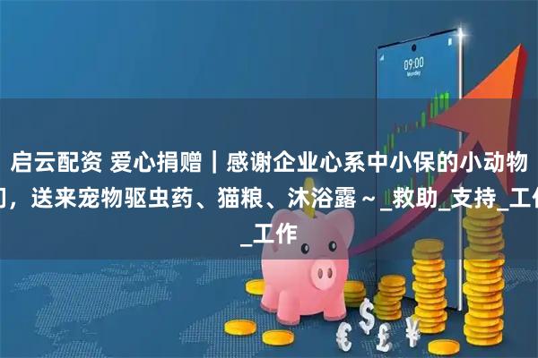 启云配资 爱心捐赠｜感谢企业心系中小保的小动物们，送来宠物驱虫药、猫粮、沐浴露～_救助_支持_工作
